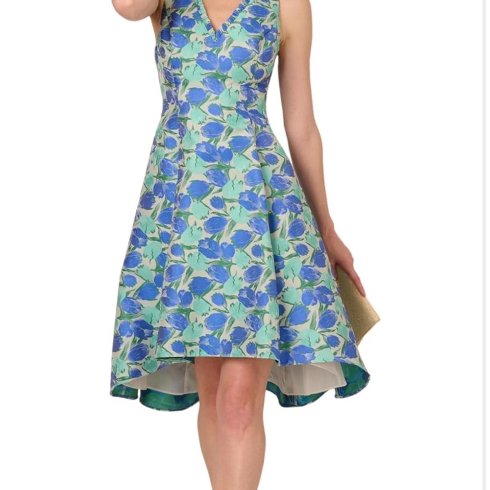 Adrianna Papell Womens Jacquard Dress Size 20W $199